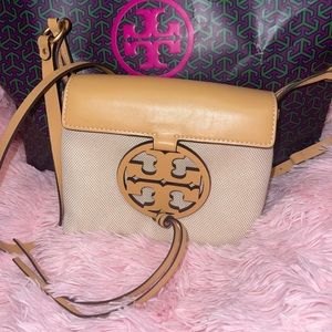 MILLER CANVAS & LEATHER CROSSBODY